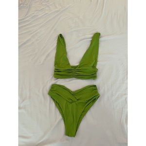 Matcha Green Pico Swim Bottom
